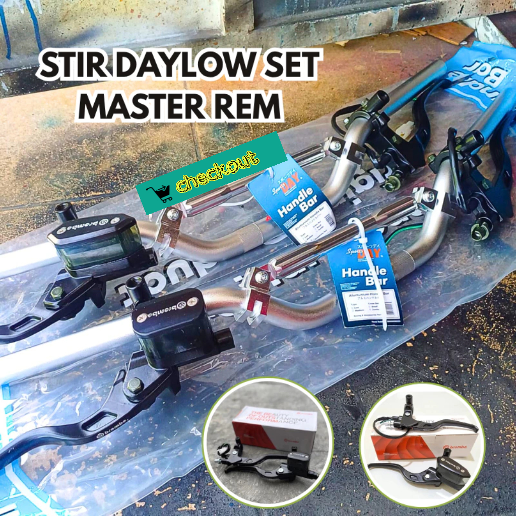Paket Stang stir Day Adaptor Set Master Rem Brembo Universal