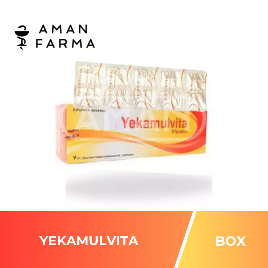 YEKAMULVITA MULTIVITAMIN / VITAMIN BOX ISI 100 TABLET