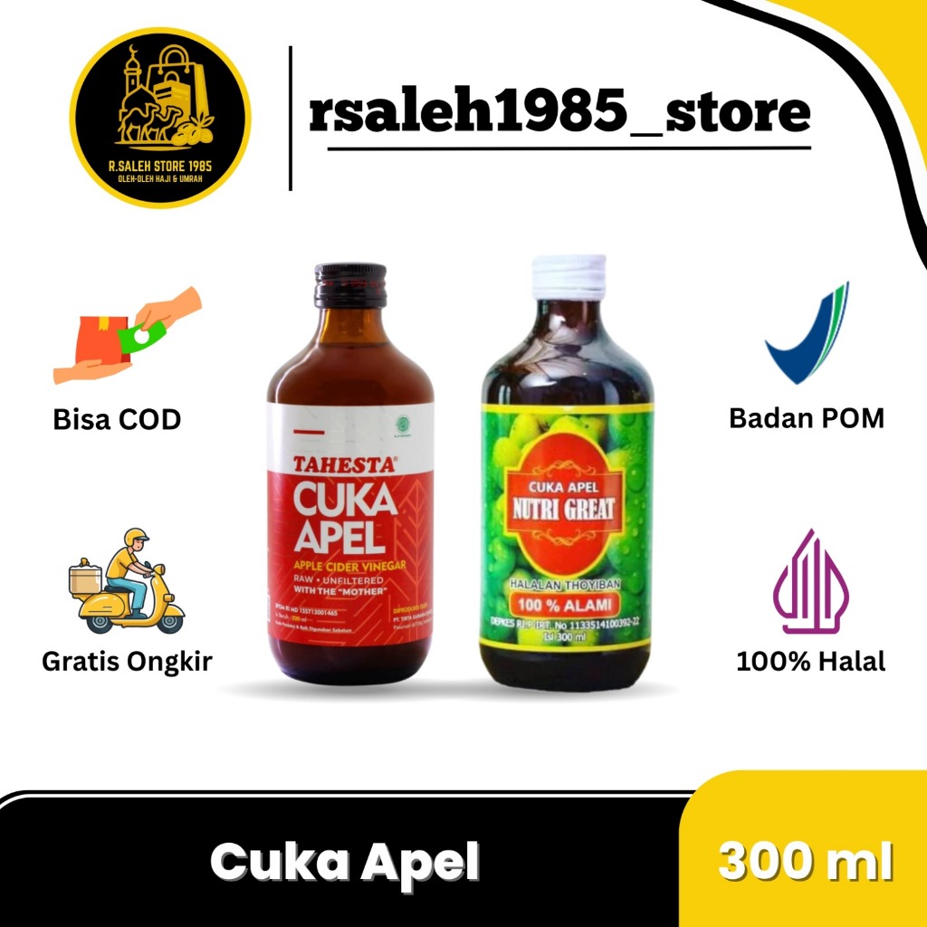 

Cuka Apel NUTRI GREAT 100% Alami / Nutri Great 300ml Kemasan Terbaru - Cuka APEL NUTRI GREAT 300ml