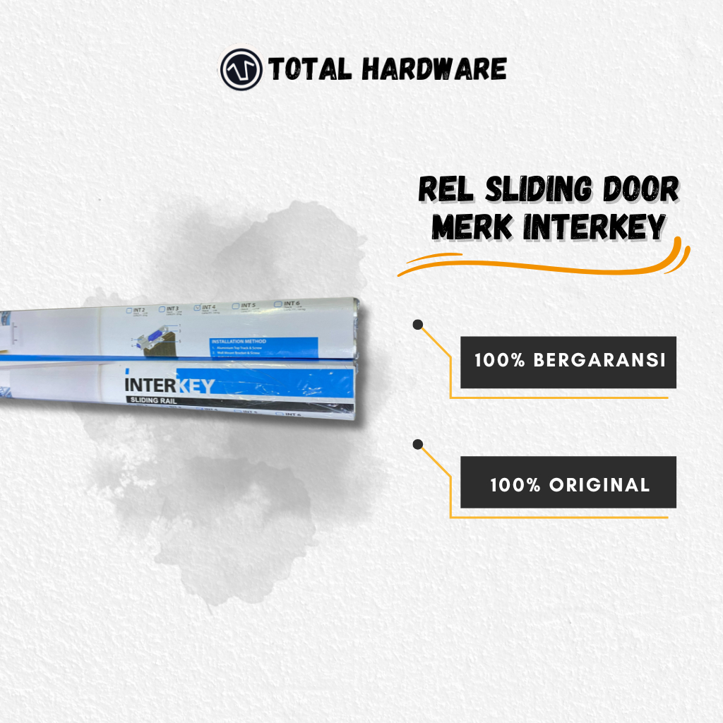 Rel Sliding Pintu Geser Aluminium Merk Interkey Original
