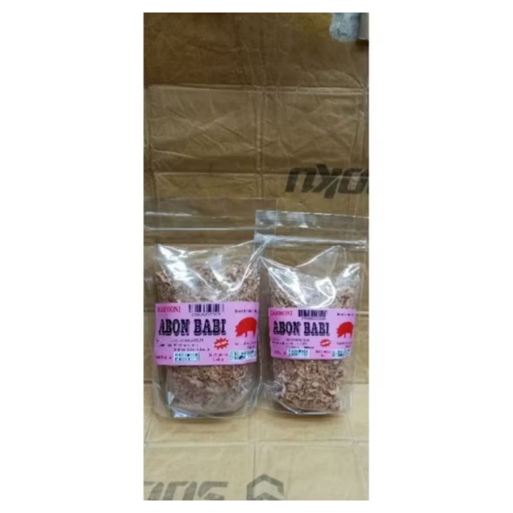 

Abon babi Harmoni besar dan kecil 100gr/200gr