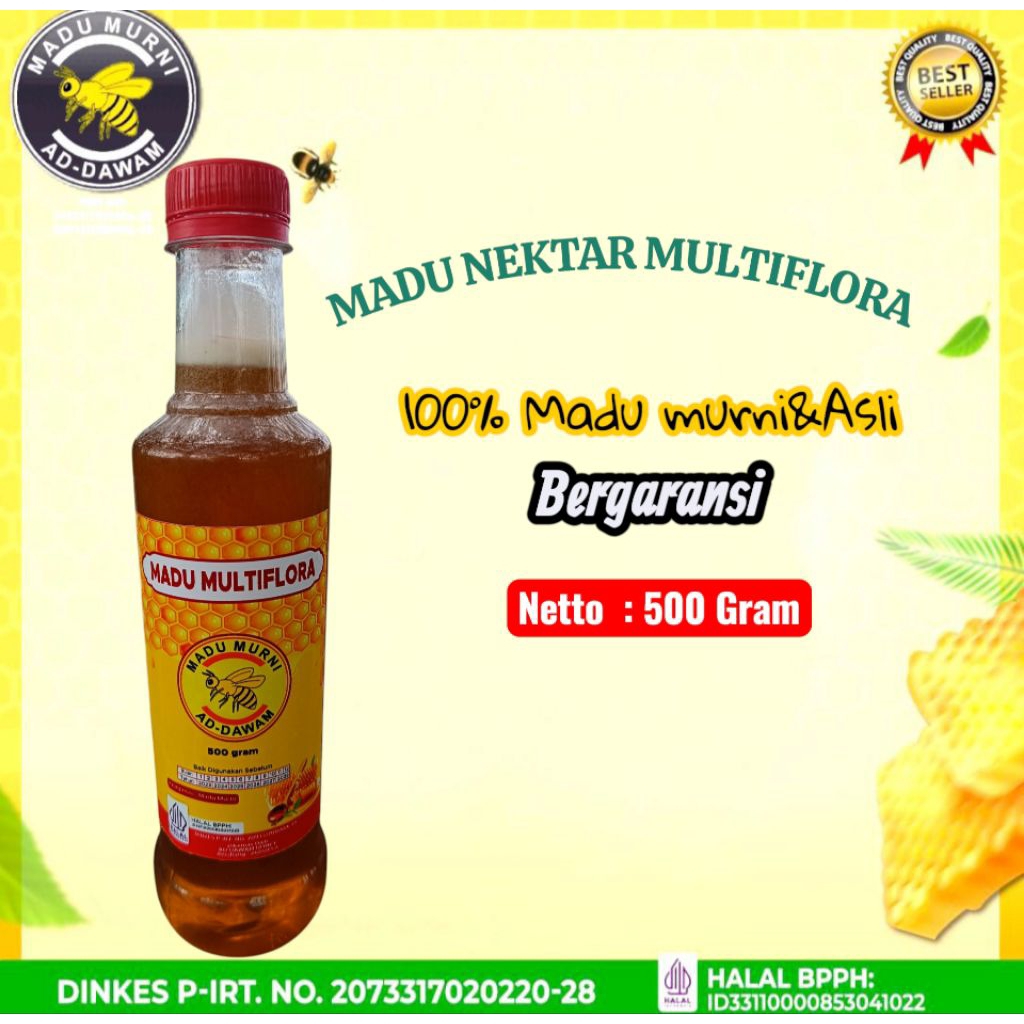 

Madu asli multiflora 500 gram