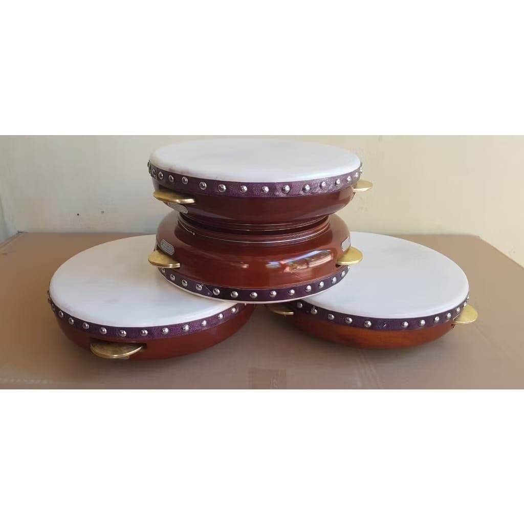 Banjari Rebana Hadroh Albanjari Terbang Kulit Kambing Diameter 30cm Hadrah Habib Syech Habib Syekh S