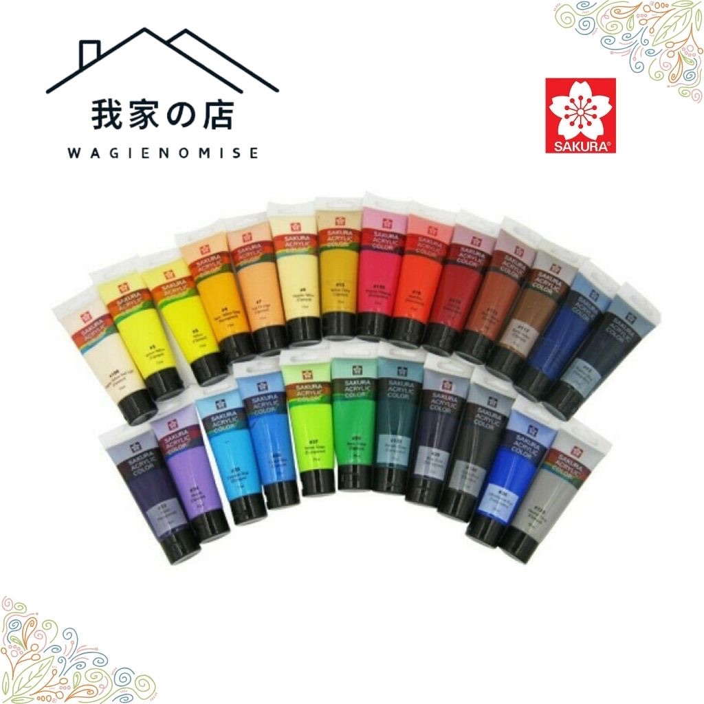 

SAKURA - CAT AKRILIK - ACRYLIC PAINT TUBE 20ML SATUAN ORIGINAL