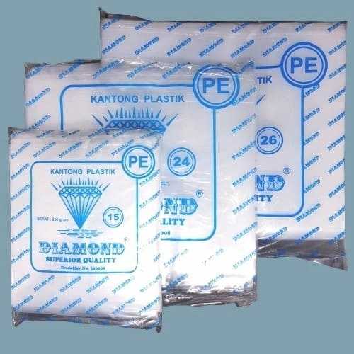 Kantong Plastik PE Bening DIAMOND / Kantong Kresek Bening