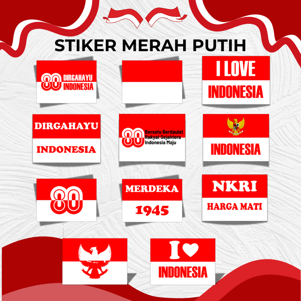 

stiker tempel pipi tema kemerdekaan indonesia-stiker merah putih pipi souvenir acara 17 agustus-stiker wajah merah putih untuk anak dan dewasa