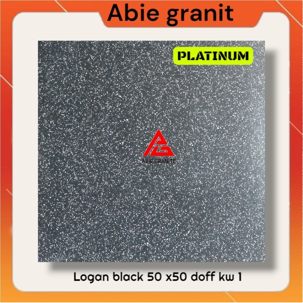 Platinum keramik lantai 50x50 logan black kw1