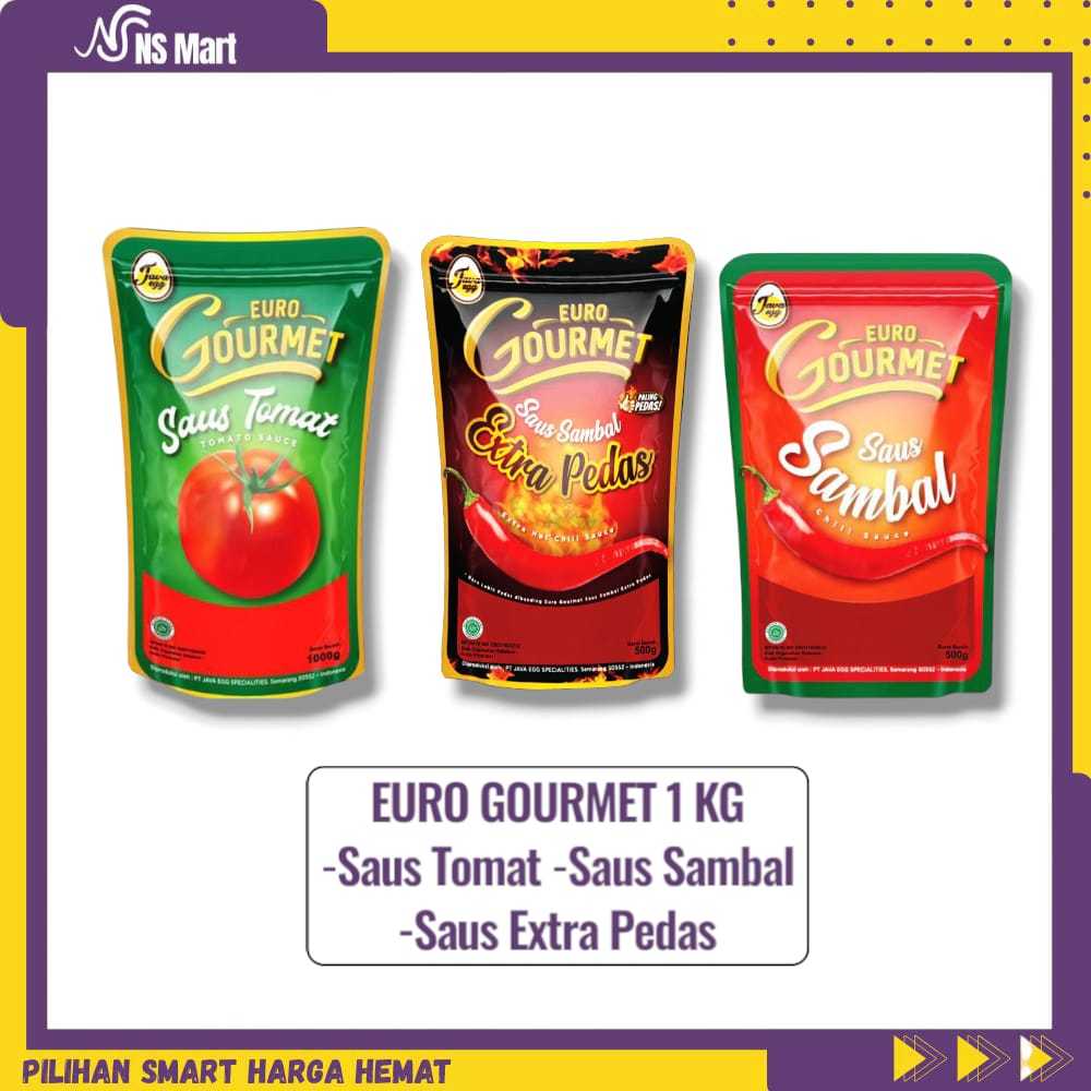 

Euro Gourmet Saus Sambal / Extra Pedas / Tomat 1kg