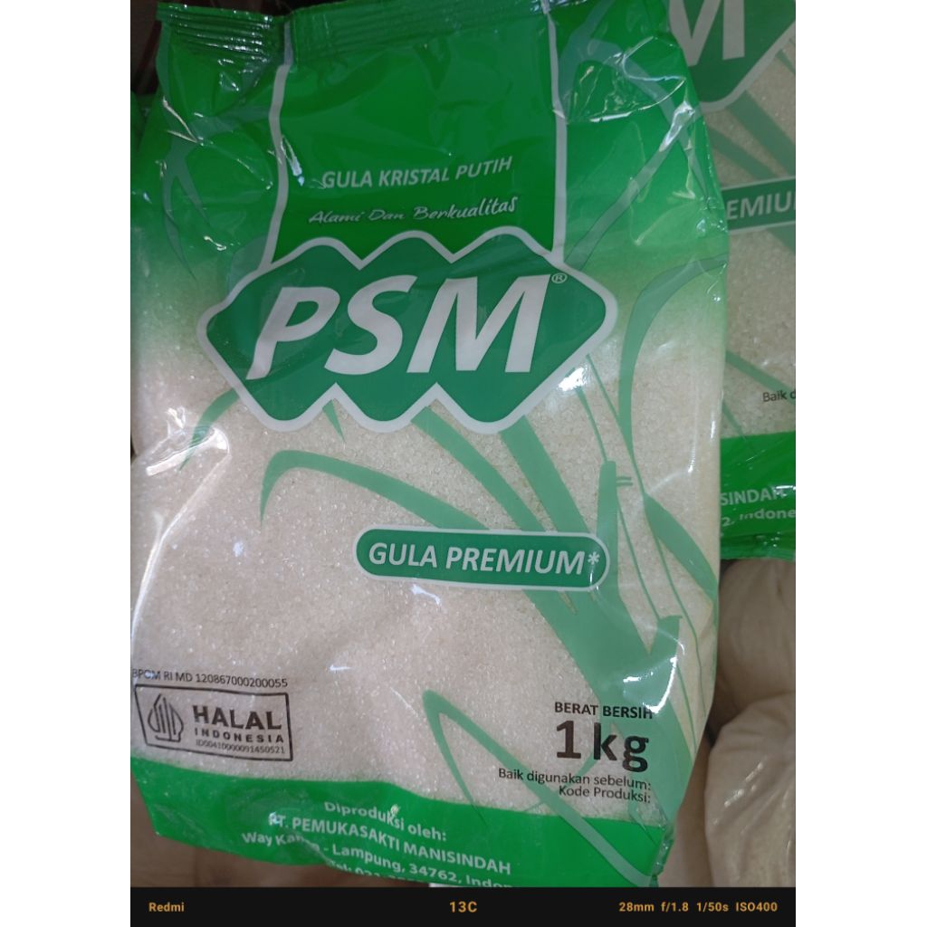 

PSM Gula Kristal Putih Premium 1kg Gula Pasir