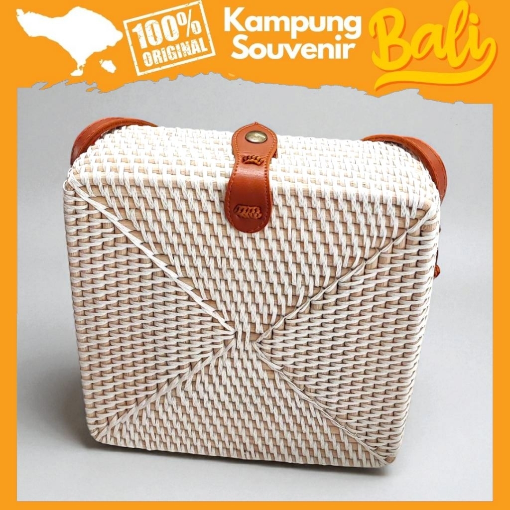 Tas Rotan Kotak Bali Etnik Oleh Oleh Khas Bali Kampung Souvenir