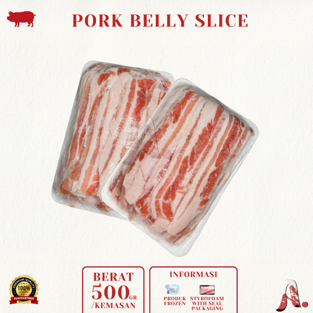 

Samcan Slice / Pork Belly Slice / Samgyeopsal Import / Daging Babi - Import