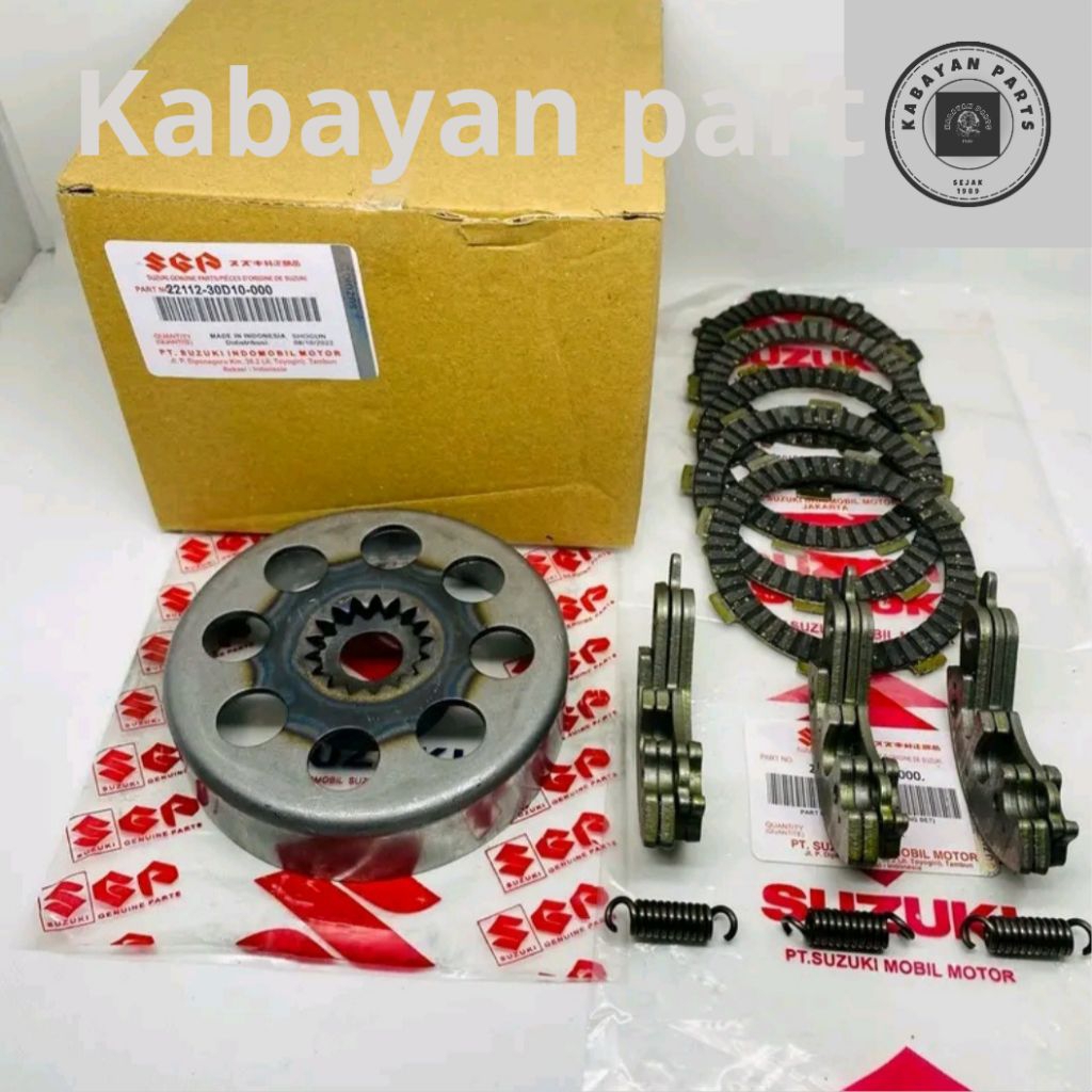 PAKET MANGKOK KOPLING SHOGUN110+ KAMPAS GANDA+KAMPAS KOPLING SHOGUN 110R SHOGUN KEBO