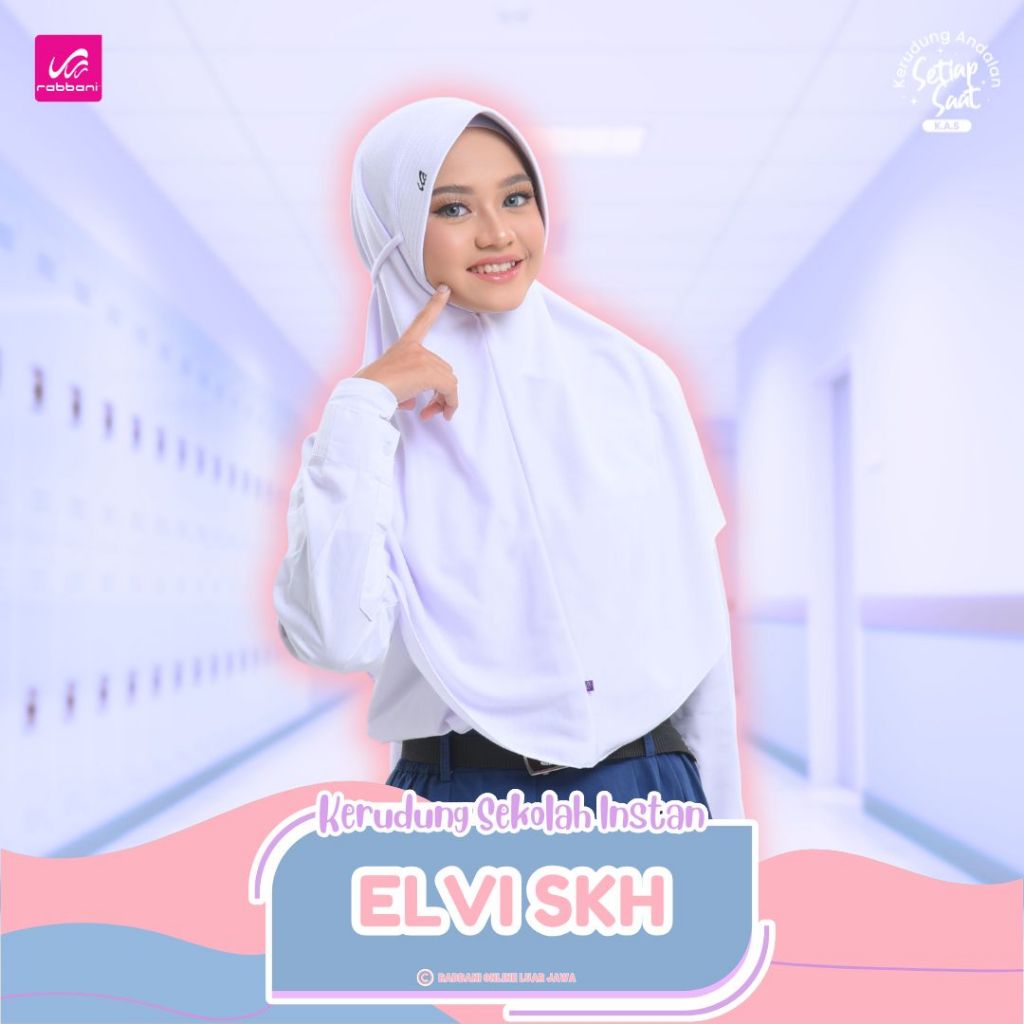 Rabbani - Kerudung Sekolah Instan Sekolah Elvi SKH