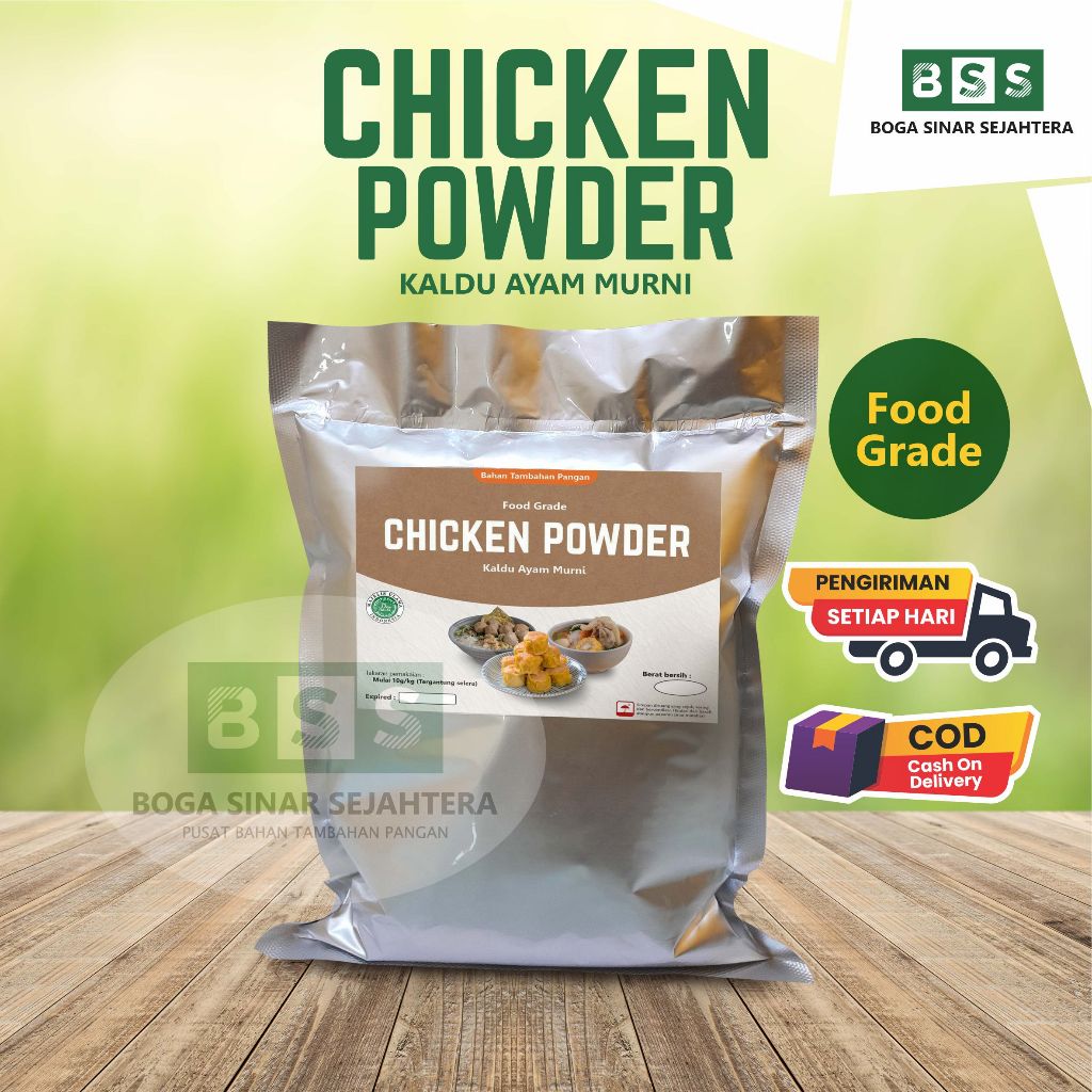 

Chicken Stock Powder 500gr / Kaldu Ayam Murni (Non MSG)