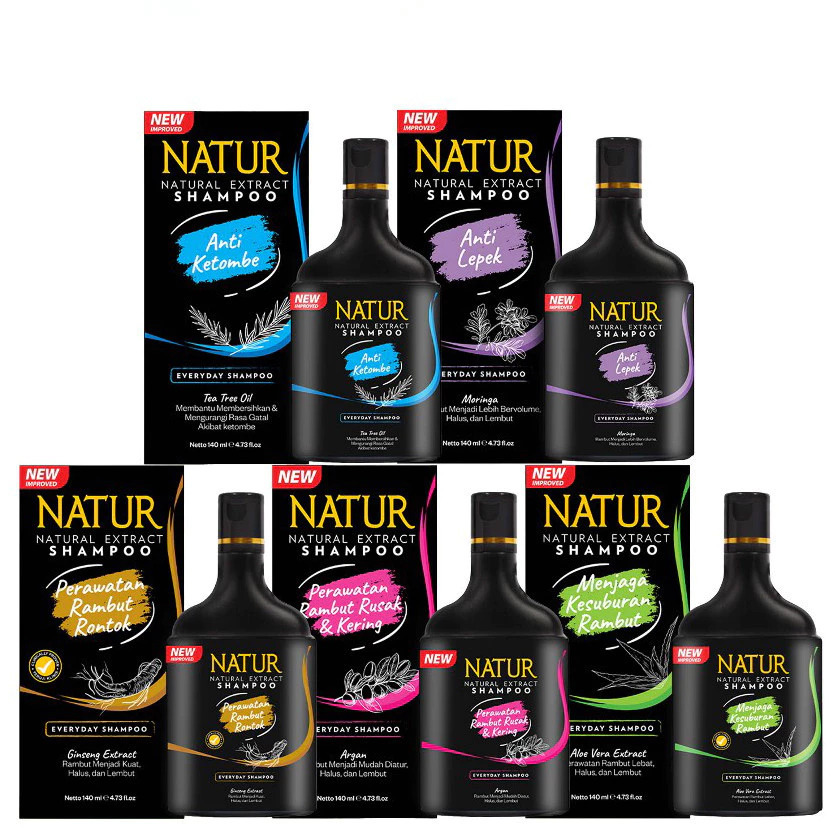 NATUR Natural Extract Shampoo 140ML / Shampoo Natur