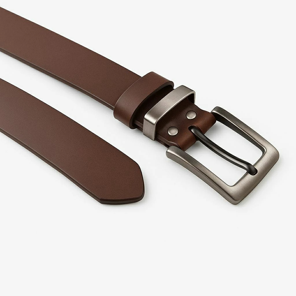 REDD Leather - Gesper ikat pinggang pria bahan kulit asli sukaregang garut model elegan simple