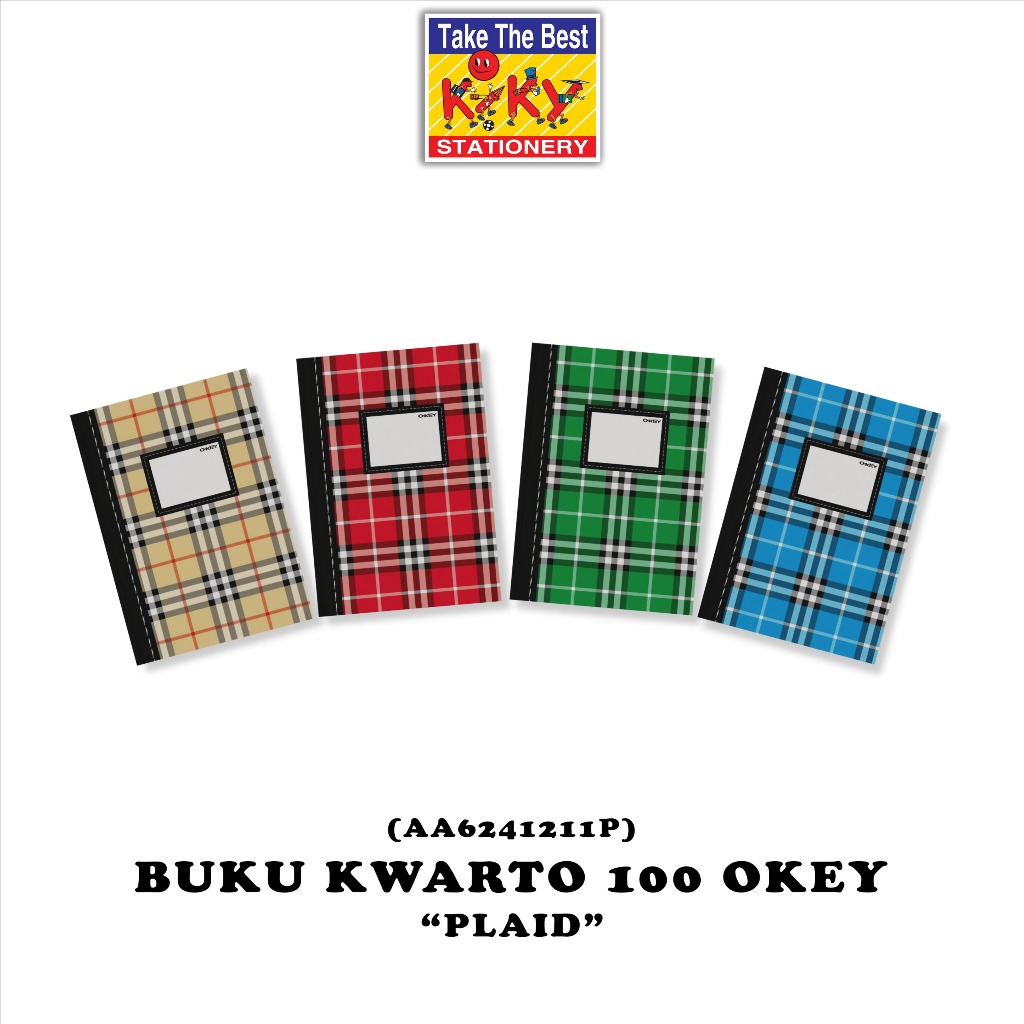 

OKEY Buku Hard Cover Kwarto Glossy (Uk. 16 x 21 cm) Isi 100 Lembar