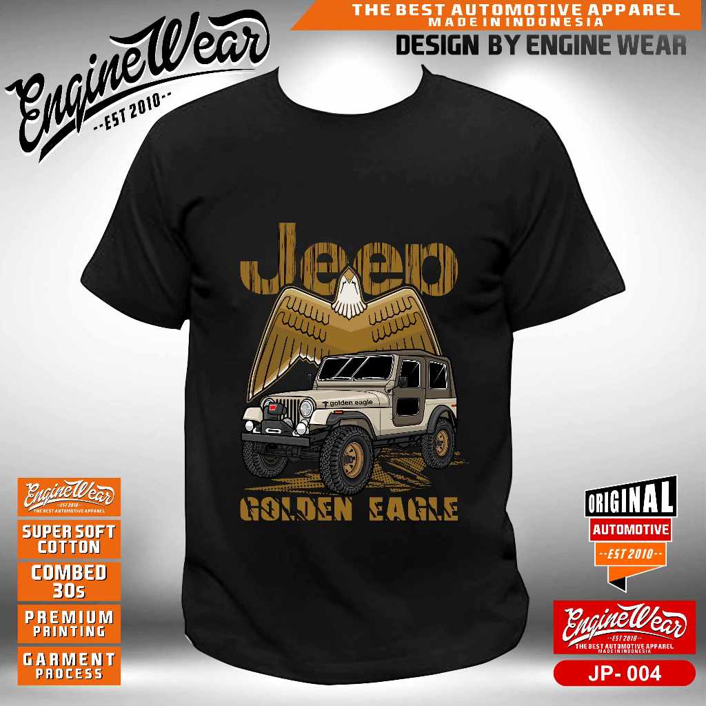 Kaos Jeep CJ7 Tshirt mobil Baju Offroad 4x4 4WD Four wheel drive willys cj6 wrangler Cherokee rubico