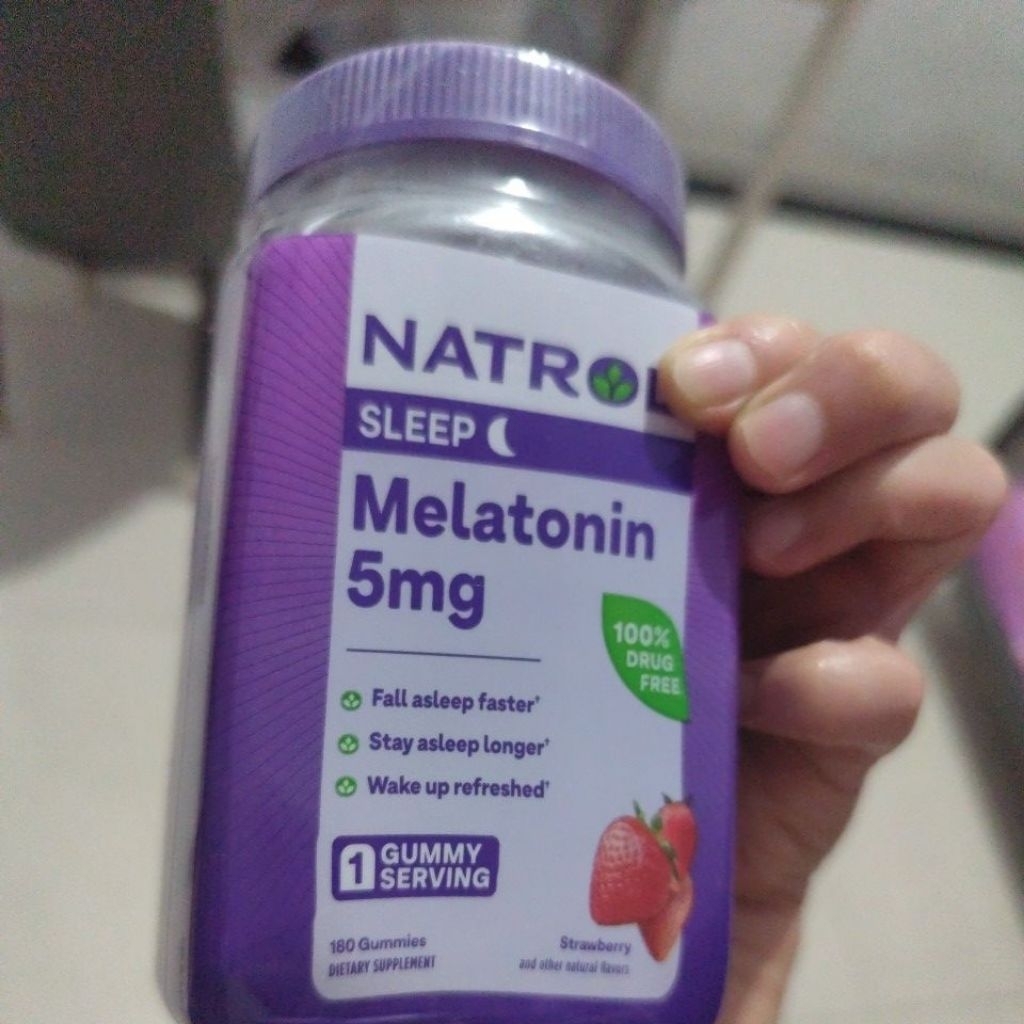 

Melatonin Sleep Aid Gummy, 5mg,180 Strawberry Flavored Gummies