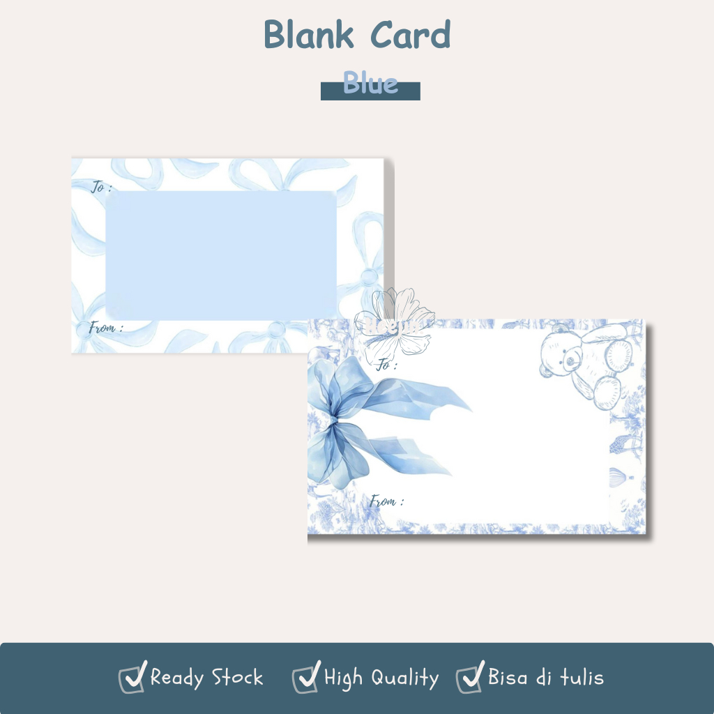 

Blank Card | Kartu Ucapan Polos | Thank You Card | Greeting Card | Kartu Ucapan Aesthetic [MINIMAL PEMBELIAN 5 PCS]