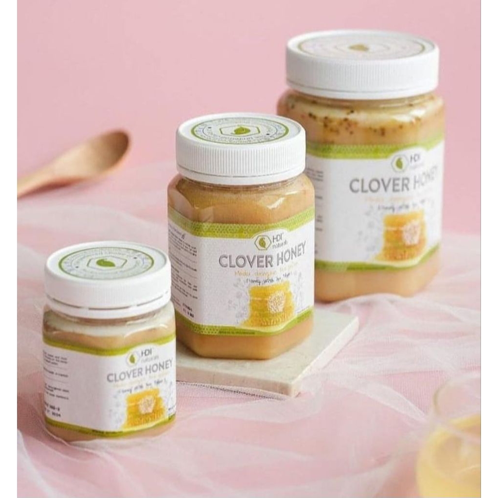 

clover honey 1kg,500gr,250gr 2028 free sendok kayu