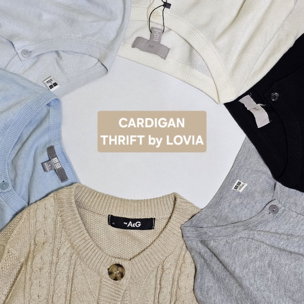 Cardigan Basic Uniqlo + HnM + AtG (Full payment + admin)