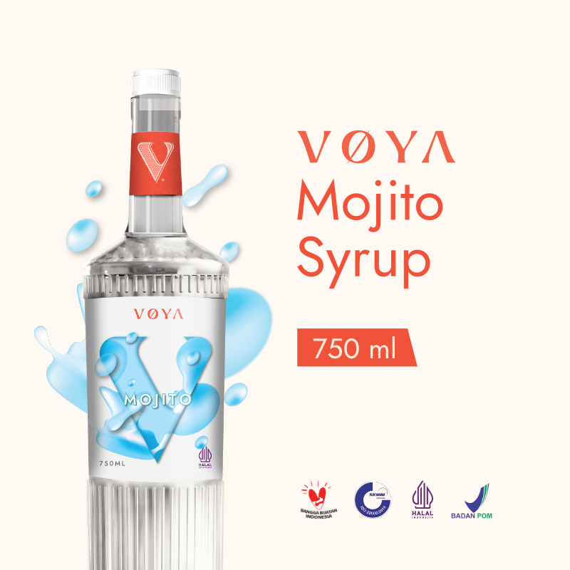 

VOYA Premium Mojito Syrup 750 ML (Sirup Premium Rasa Mojito)