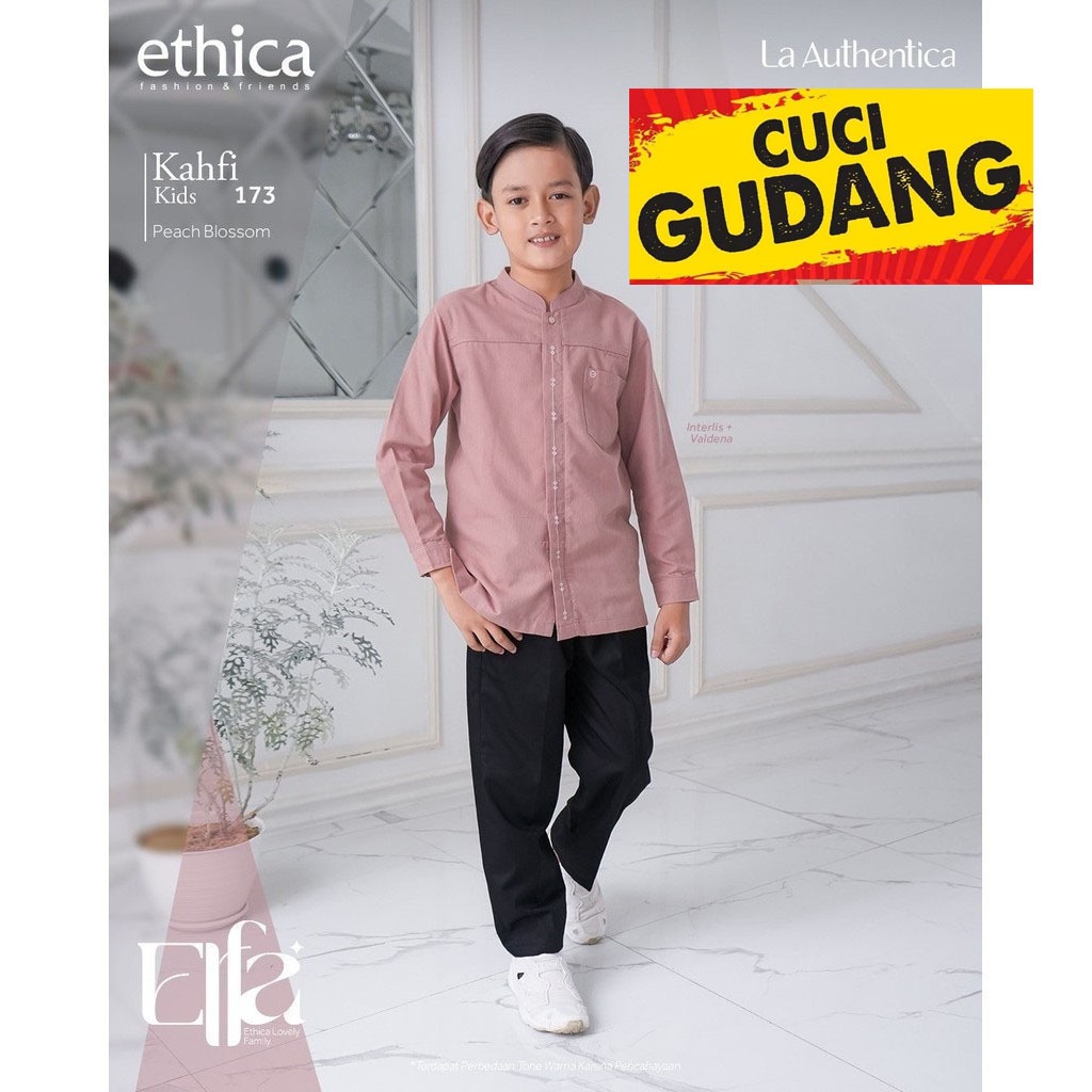 Ethica Promo Cuci Gudang Setelan Koko Anak Tangan Panjang Premium Kahfi Kids 173