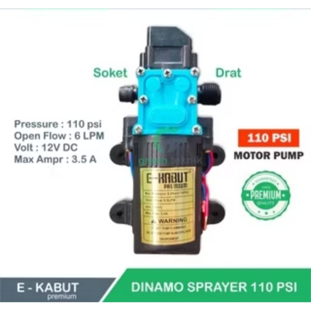 Dinamo pump sprayer E KABUT 110psi original