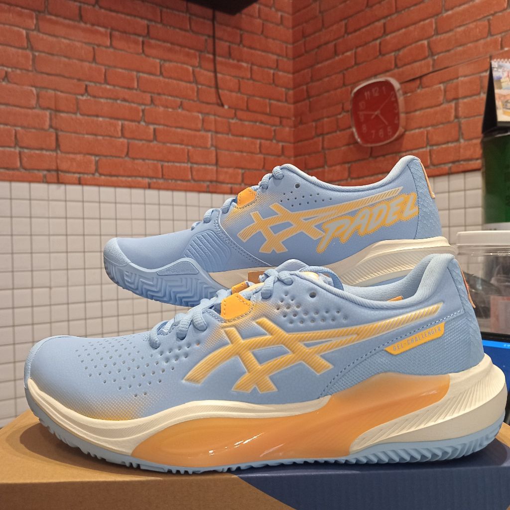 Sepatu Tennis Asics Gel-Challenger 15 Padel Women (Stone Wash/Orange Glow) 100%Original - Size chart