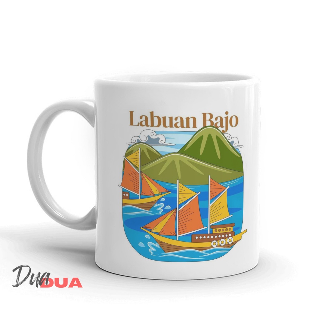 Mug Landmark Labuan Bajo Souvenir Mug Labuan Bajo NTT Indonesia
