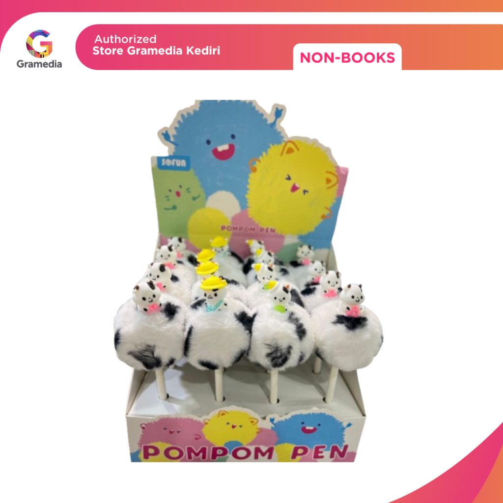 

GRAMEDIA KEDIRI - KAKO BABY COW POMPOM GEL PEN