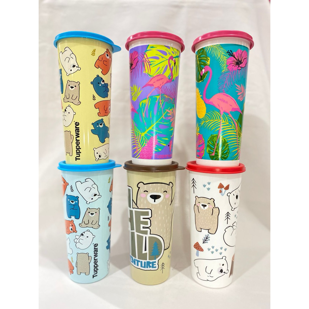 Botol Bear Tumbler 470ml | Botol Flamingo Tumbler 470ml Tupperware Original