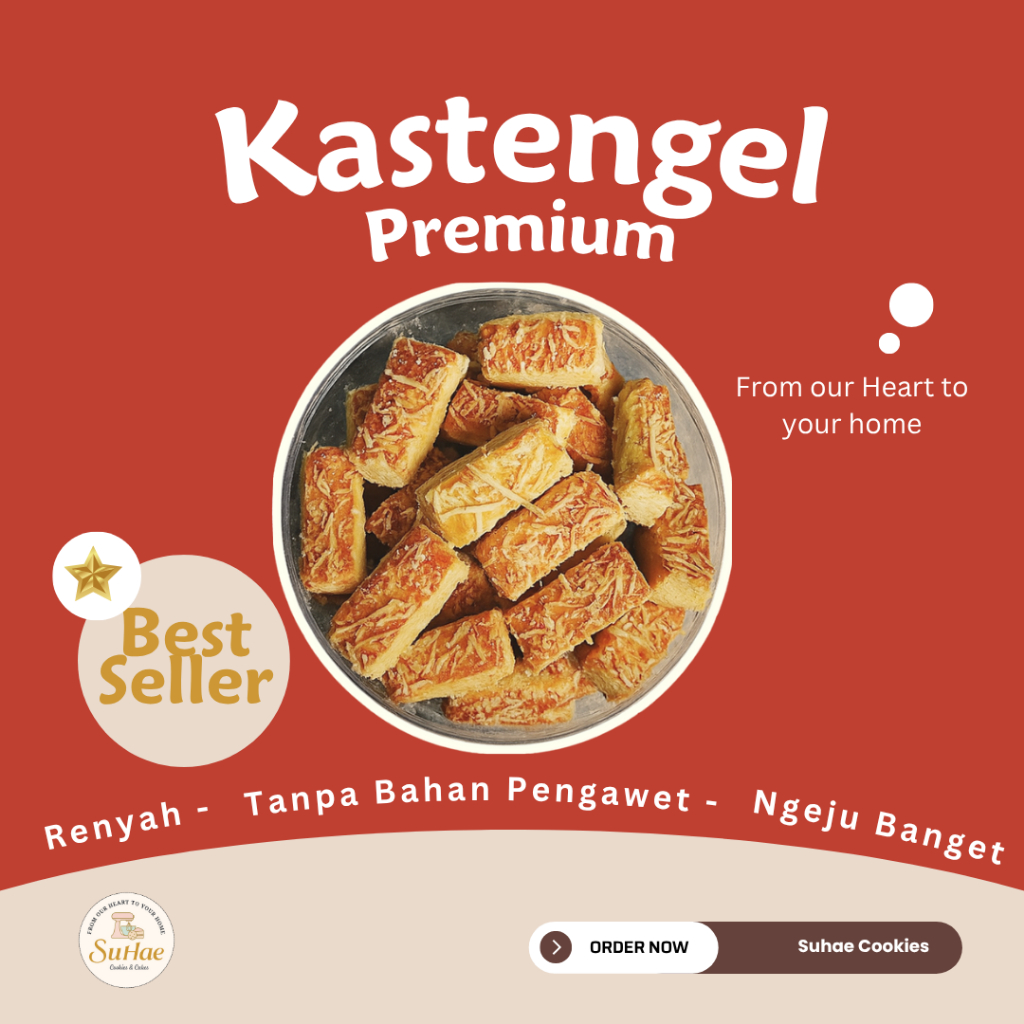 

Kastengel premium kue kering keju wisman wisjman edam renyah ngeju banget tanpa pengawet enak cocok untuk hampers lebaran natal dan imlek by suhae cookies