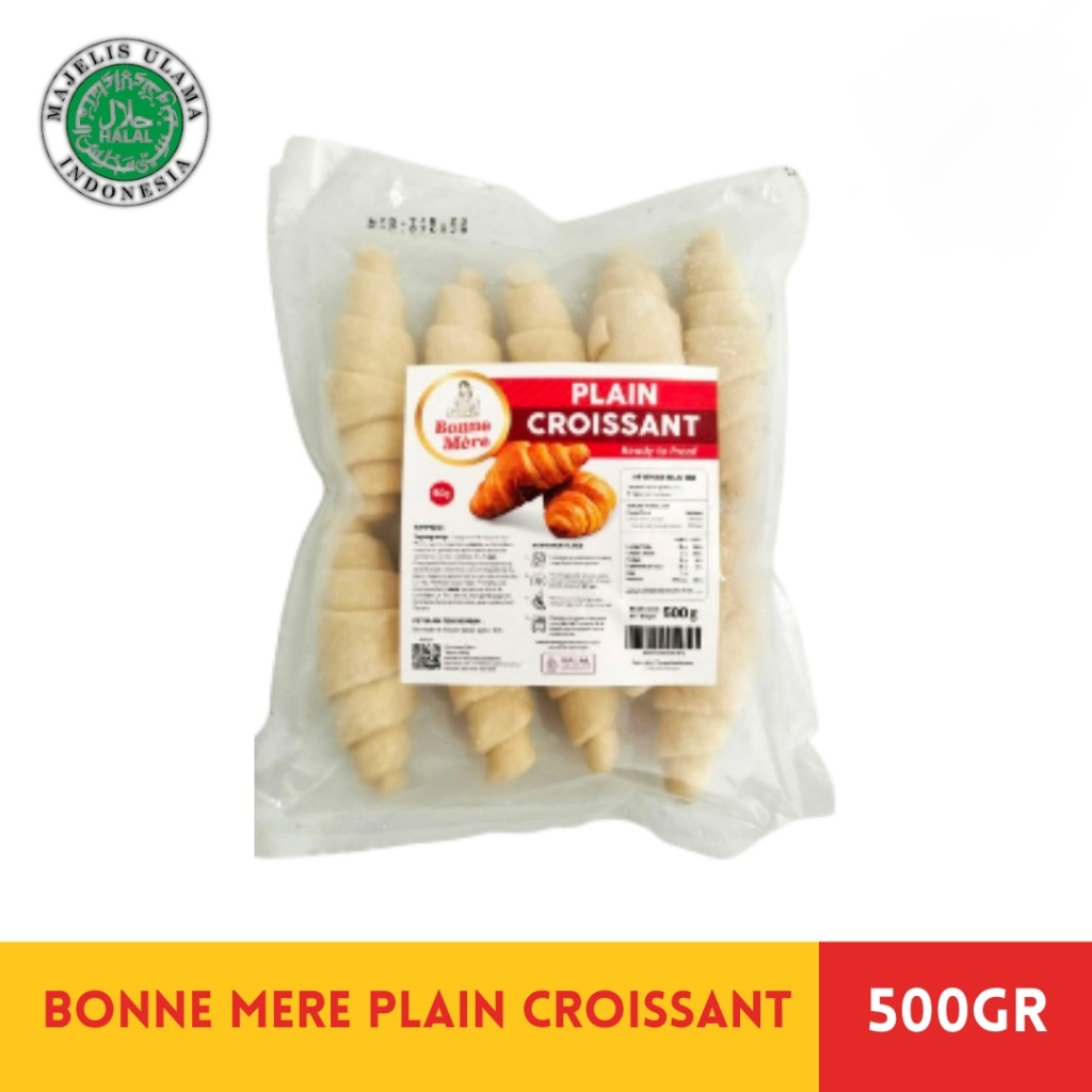 BONNE MERE CROISSANT FROZEN / CROISSANT CROFFLE FROZEN CROISSANT PLAIN 450 GR ISI 15 PCS