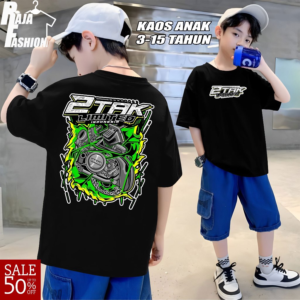 Kaos anak 2 Tak Limited | Kaos Mekanik Amatir | Kaos Racing Original | Baju Racing Original