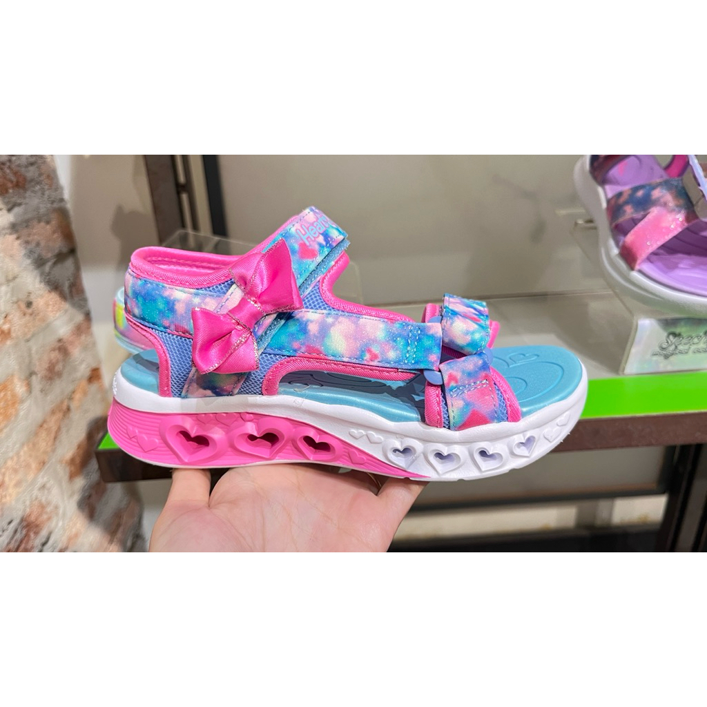 Skechers light Blue -sandal perempuan light