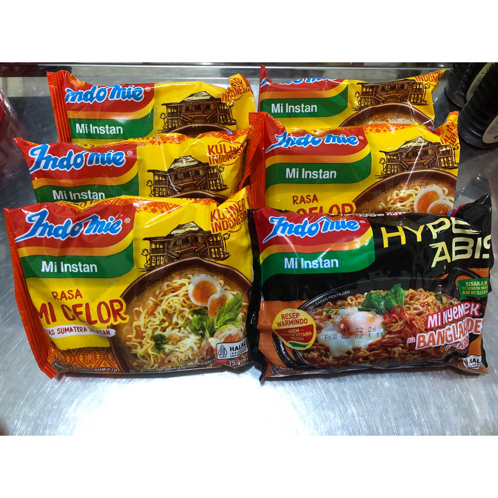 

PAKET COMBO HEMAT 6pcs (5bks CELOR , 1bks Indomie Banglades)