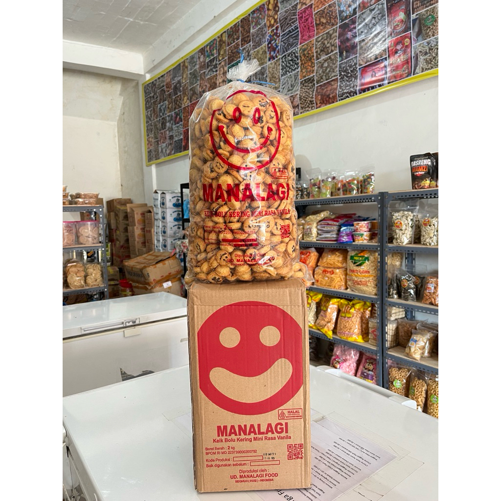 

[2 Kg] 1 Ball Bolu Kering Smile Vanilla (Free Bubblewarp & Kardus)
