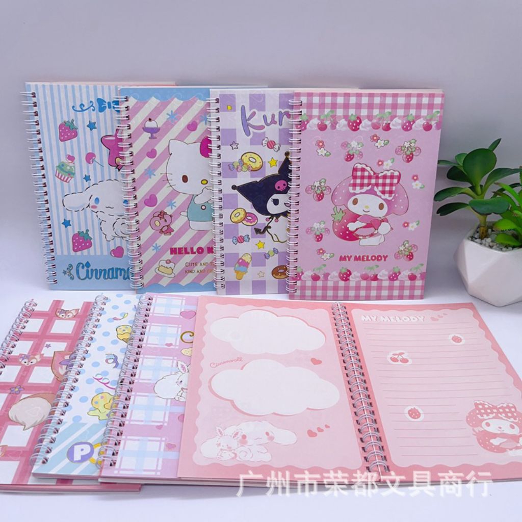 

ATK.SUKSES COD Notebook Buku Tulis Ukuran A5 Motif Sanrio / Buku Diary Motif Sanrio