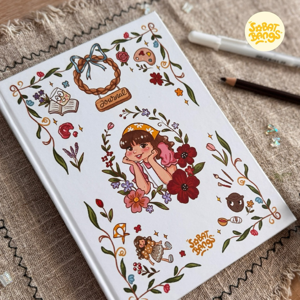 PUTEH NOTEBOOK A5 / Journal Dot Grid / Buku Catatan Aesthetic