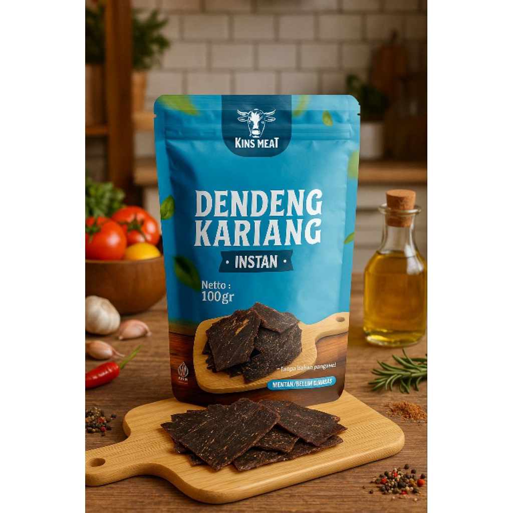

DENDENG SAPI KERING KHAS SUMATERA BARAT/DENDENG KARIANG/DAGING KERING/MENTAH/INSTAN
