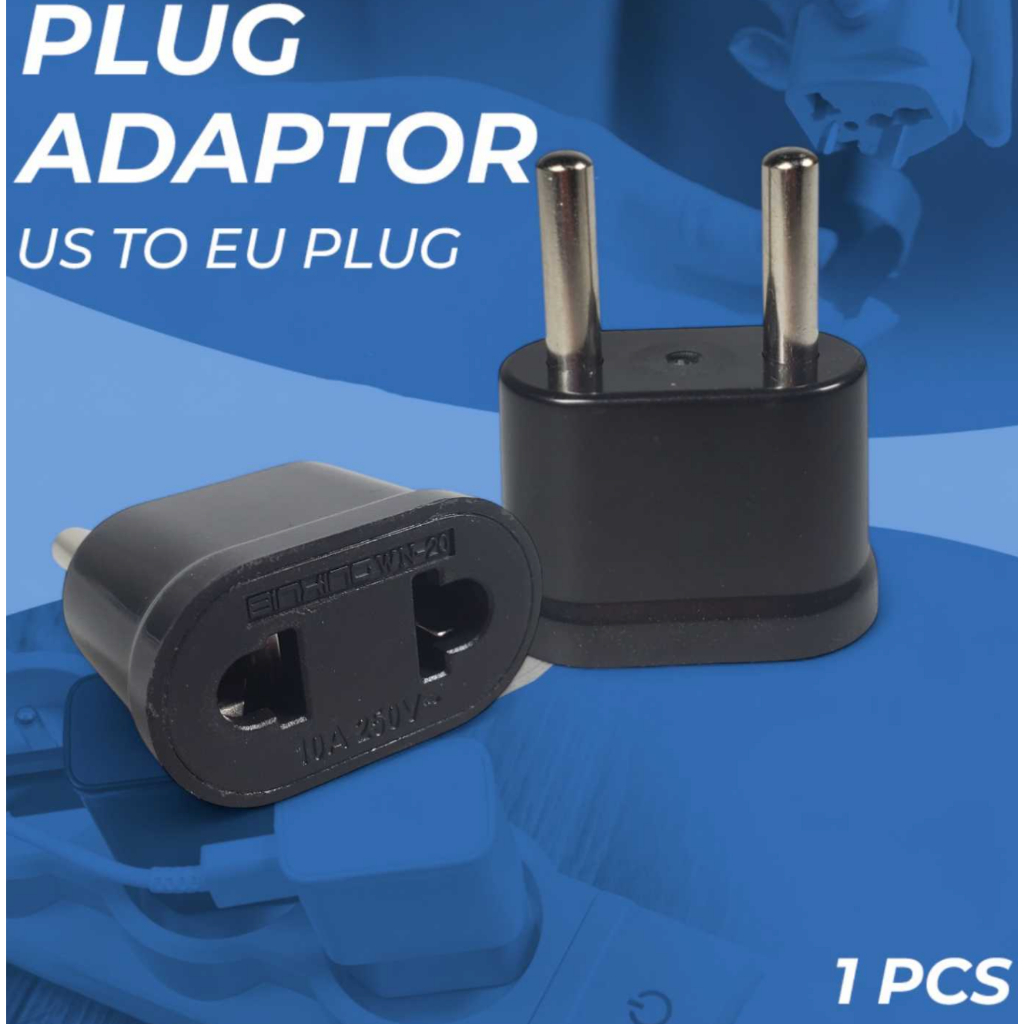 Adaptor dan Konverter Travel US to EU Plug 10A 250V 1 PCS / Plug Adaptor / Adaptor Colokan