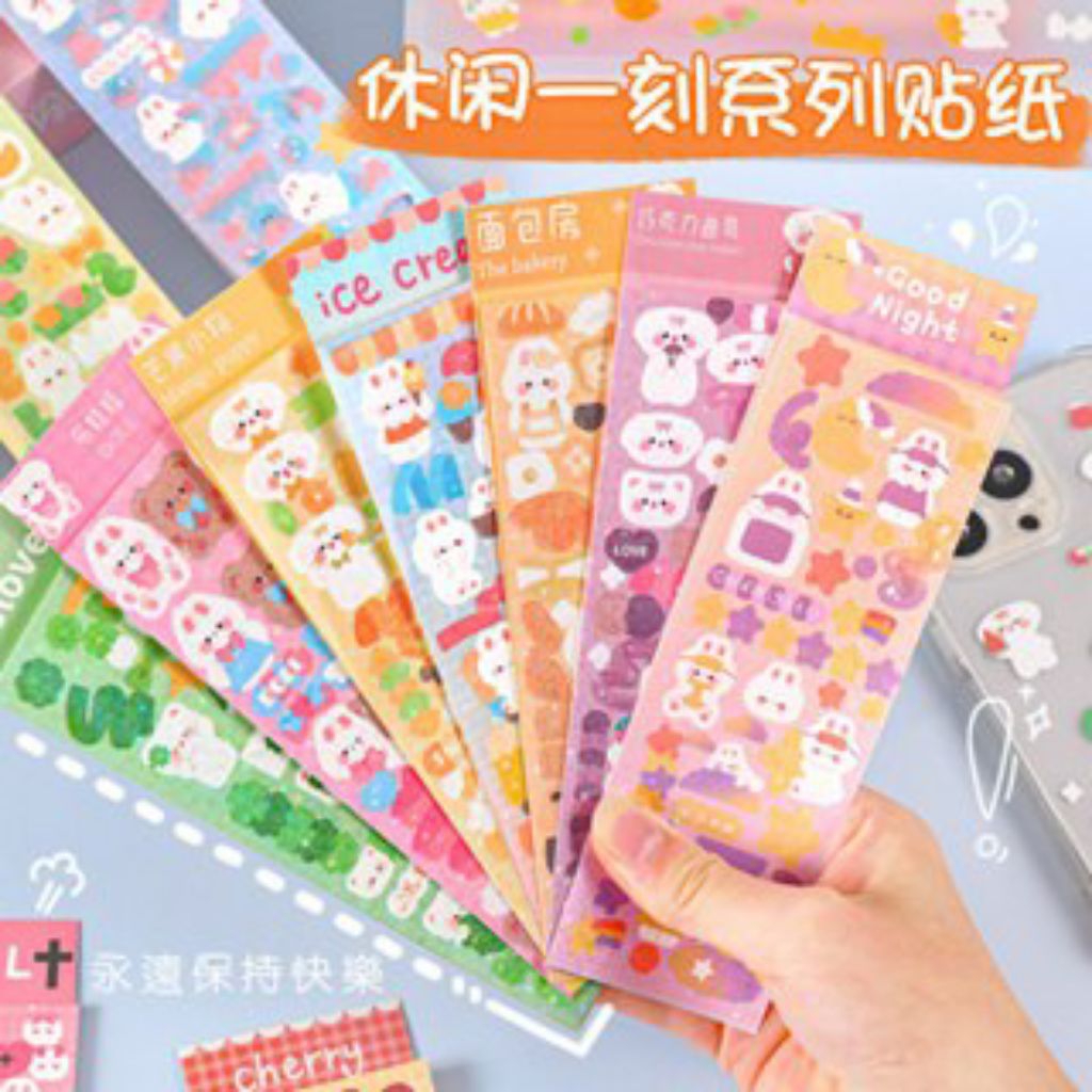 

ATK.SUKSES COD STIKER MOTIF CUTE KOREAN CASUAL LUCU & UNIK / DECORATION STICKER / STICKER KOREAN STYLE/ STIKER DEKORASI LUCU / STICKER JURNAL DIY