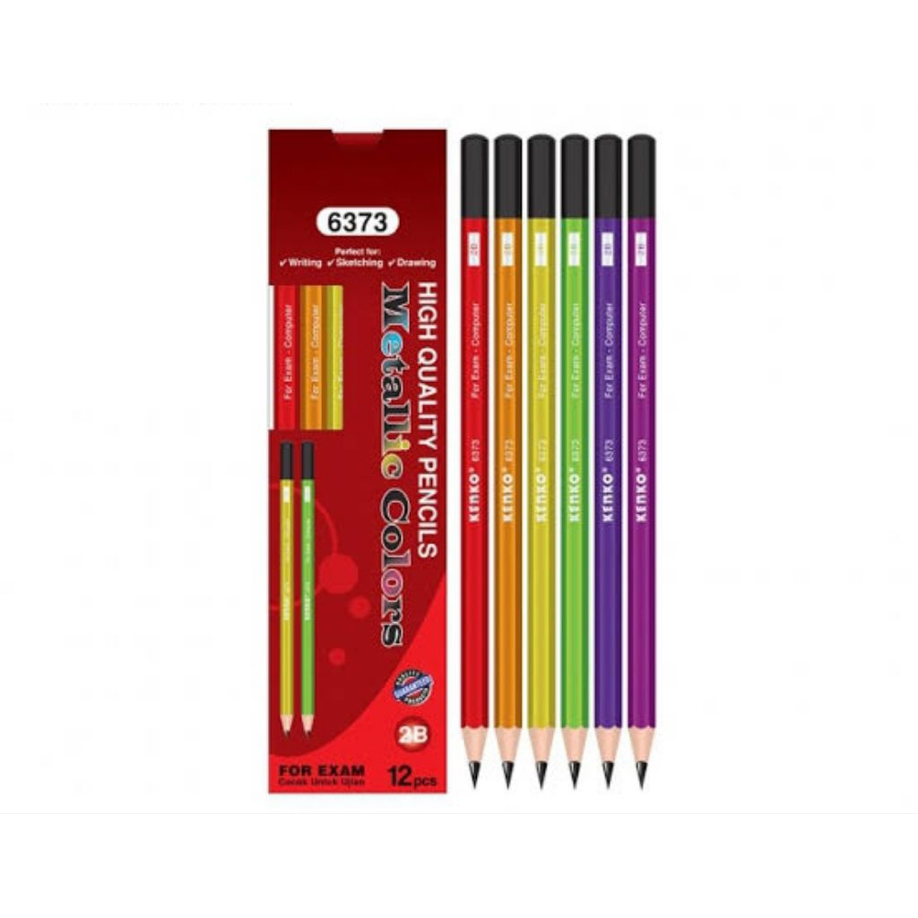 

pensil 2B kenko Metallic colors 1 lusin 12 pcs