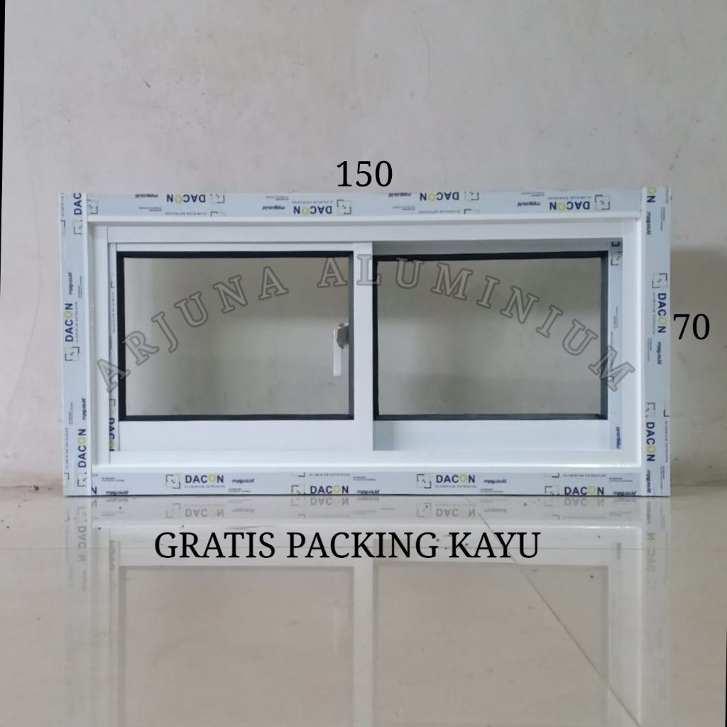 Jendela Sliding Aluminium 150x70
