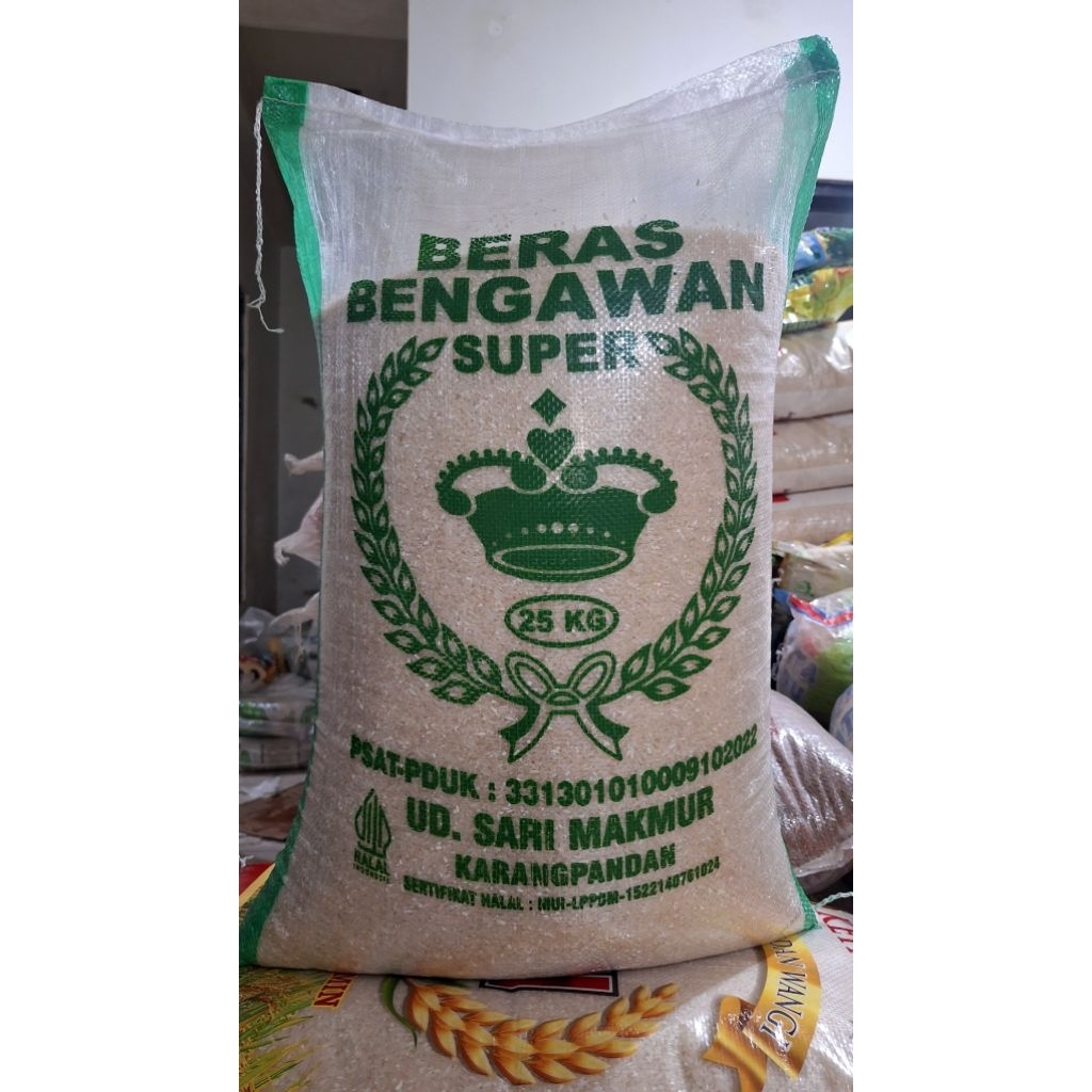 

BERAS BENGAWAN SUPER,BERAS PULEN ENAK 20KG