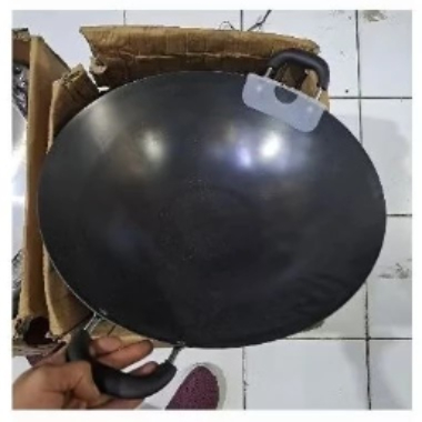 Wajan Wok Wajan Besi Hitam Kuping Anti Lengket TEBAL  32 CM • Penggorengan Besi Hitam Anti Lengket