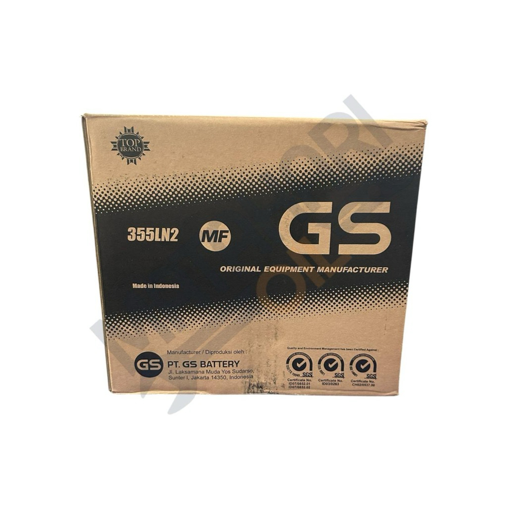 ORIGINAL AKI MOBIL GS MF 355LN2 60Ah / AKI KERING / INNOVA BENSIN