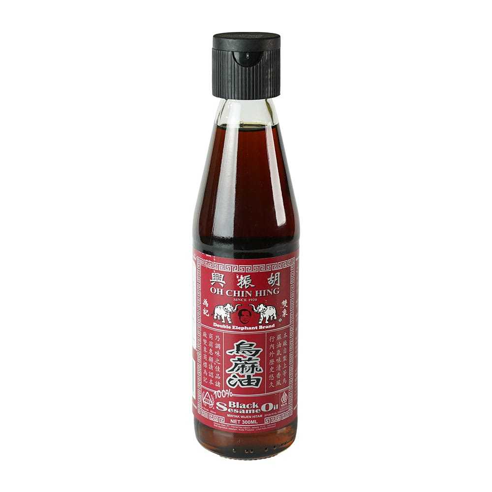 

[oddsolshop] pekanbaru/Double Elephant Black Sesame Oil 300ml / Minyak Wijen Hitam / Cap 2 Gajah